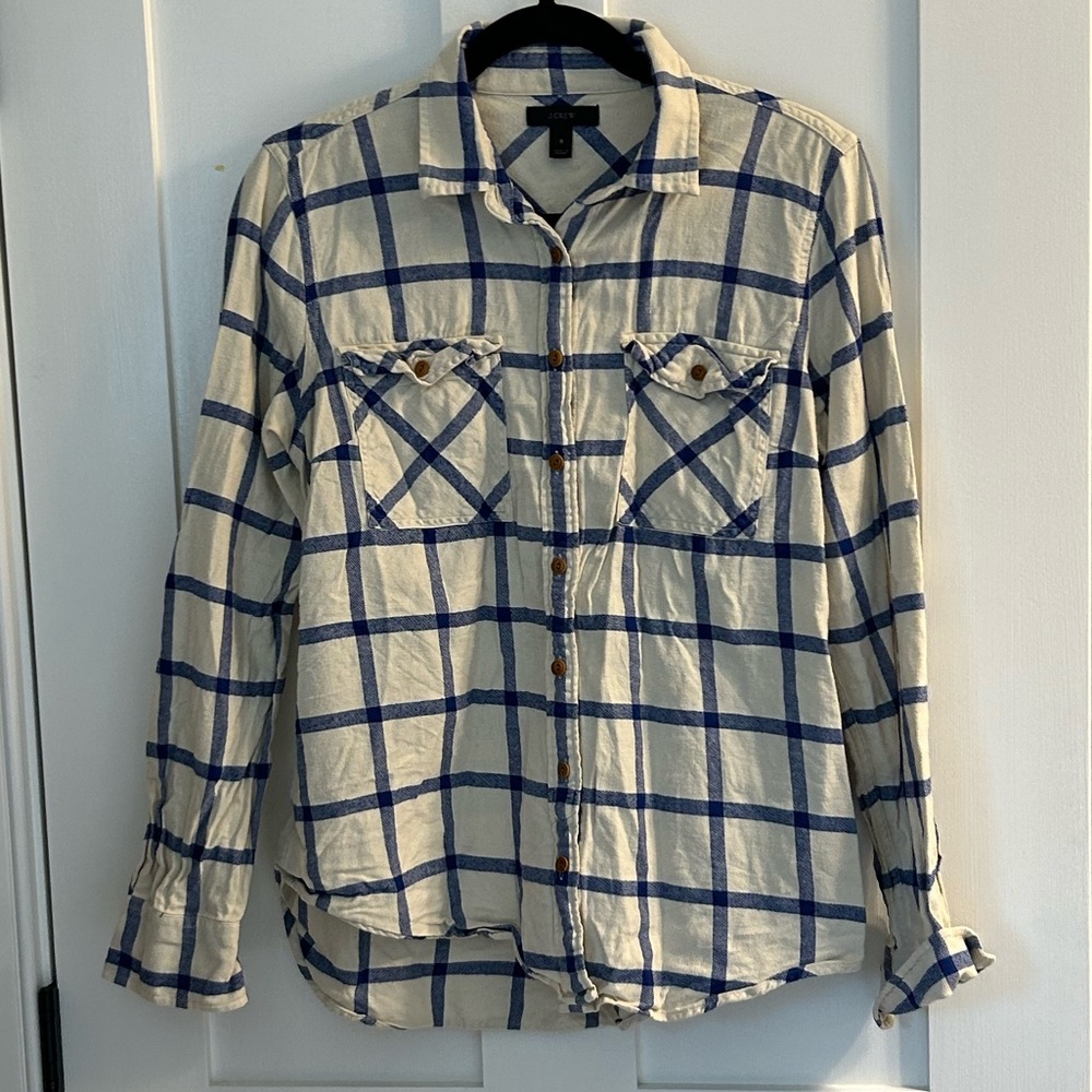 Jcrew womens plaid flannel